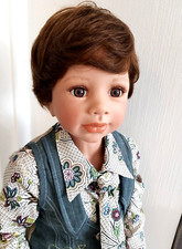 Bambola artistica 95 cm, Pascal di Monika Levenig con certificato, ottime condizioni