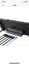 Dock Station 6 in 1 stazione di Steam Deck,  3*USB 3.0, 1Gbps Ethernet, HDMI