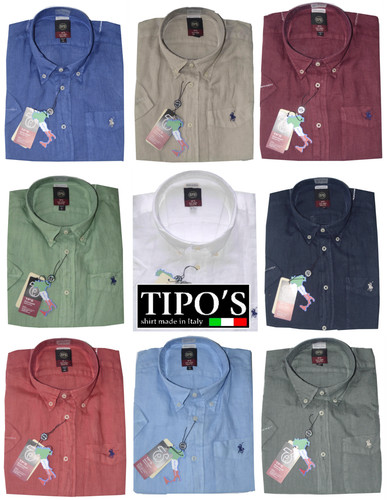 Camicia uomo lino 100 made - lino, in