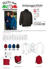 COMPLETO ANTIPIOGGIA DA ESTERNO PER ESCURSIONI PESCA TREKKING USCITE