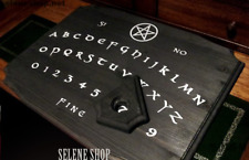 Tavola Ouija board artigianale per sedute spiritiche spiritismo nera in legno