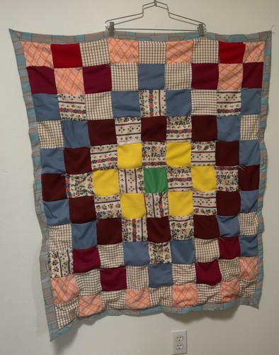 Trapunta coperta vintage anni