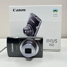 Canon IXUS 160 20,0MP Digital Compact Camera Silver 8x, Charger, SD, Great!