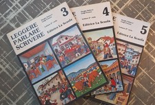 Lotto 3 Libri Vintage Letture Classe Terza Quarta Quinta Elementare. 1980