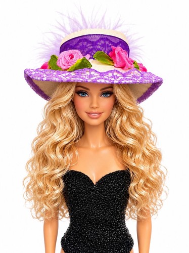 Cappello per bambole fatto - , a