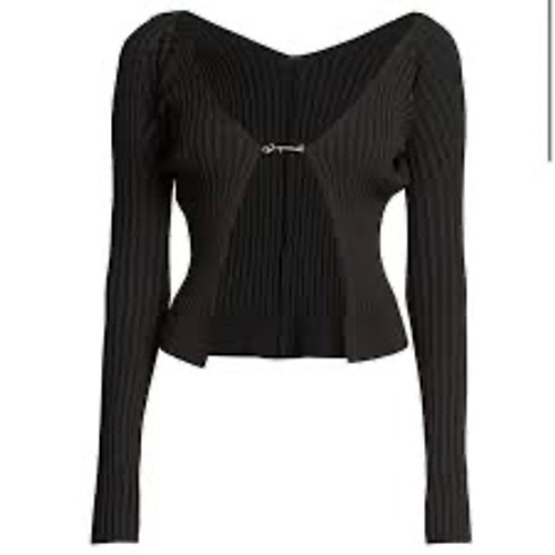 Jacquemus black ribbed knit - jacquemus,
