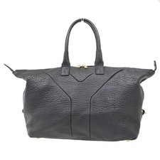 Borsa a mano YVES SAINT LAURENT Easy Boston pelle nera GHW Francia 65DA105
