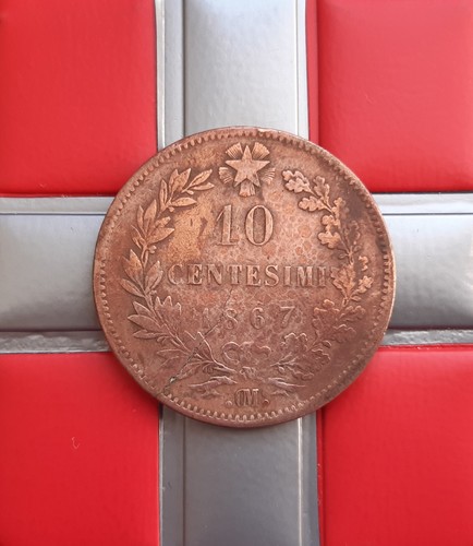 Centesimi 1867 - (£), (.om.)