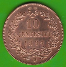Moneta italia centesimi - italia, 10