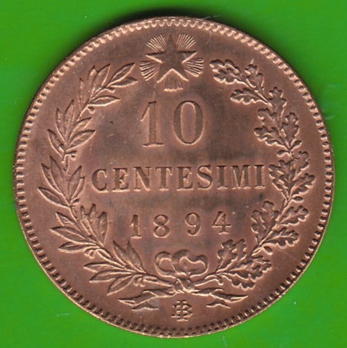 Moneta italia centesimi - italia, 10