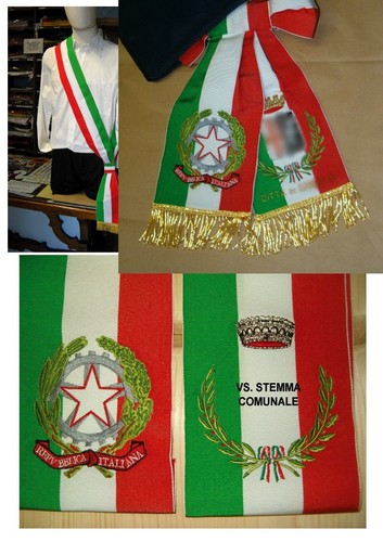 Fascia per sindaco ricamata - sindaco,