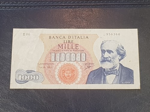 Banconota 1000 lire - verdi, 1°
