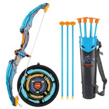 Freccia E Arco Set Bambini con Luci LED 1x Arco E Obiettivo 10X Frecce a Ventosa