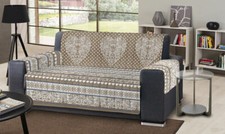 COPRIPOLTRONA COPRIDIVANO TRAPUNTATO 2 3 4 posti DISEGNO SHABBY 3 BEIGE