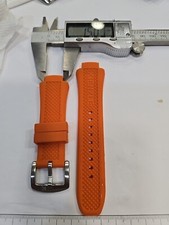 Cinturino Kienzle Poseidon  Primo Modello  Ansa 15 mm Larg 25 mm Arancione