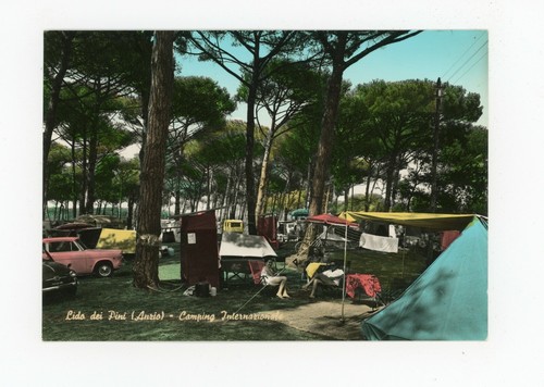 Cartolina roma lido dei - roma,