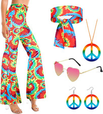 70S Costume Hippie Donna