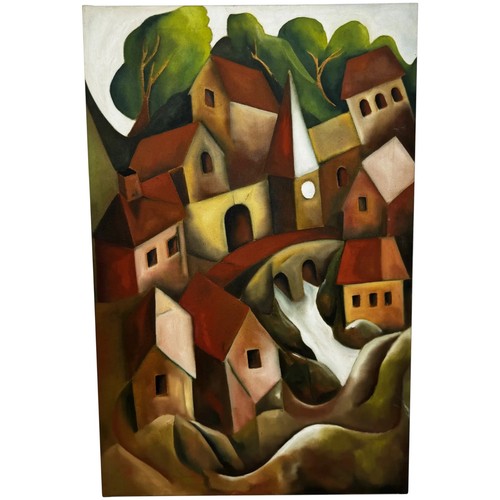 Grande pittura olio dopo - grande,