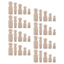  40 pezzi bambole in legno non finite bambole in legno artigianale bambola peg