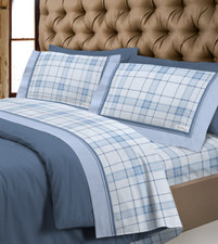 Completo Letto Flanella Torino 100% Cotone Caldo