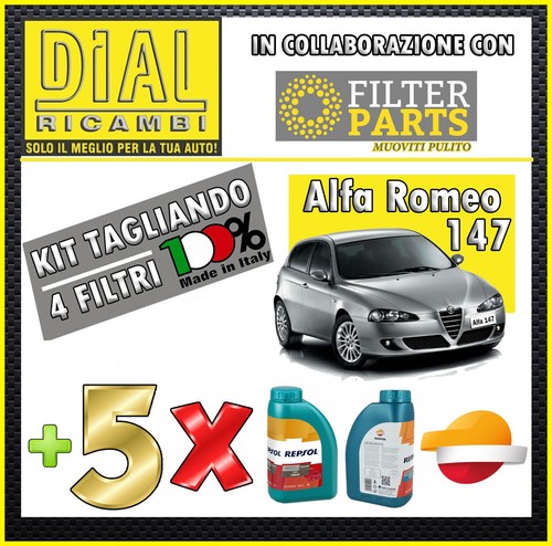 Kit tagliando filtri alfa - 4,
