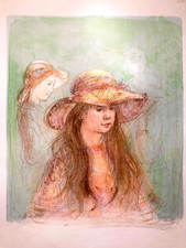 Edna Hibel, Festival Flower Girl, litografia, numerata, autografata