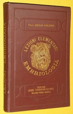 LEZIONI ELEMENTARI DI EMBRIOLOGIA - G. VALENTI - UTET 1893