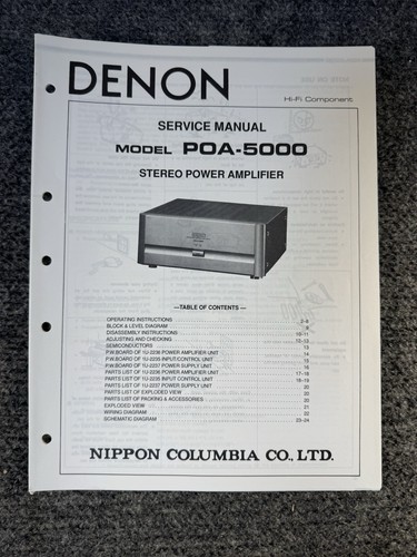 Denon poa 5000 amplificatore - denon, poa-5000
