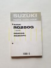 SUZUKI RG 250 G-FG 1986 catalogo ricambi originale moto spare parts catalog