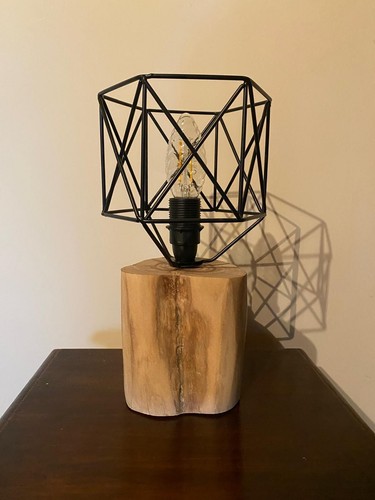 Lampada legno ulivo - lampada,
