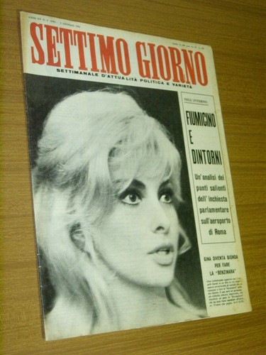 Settimo giorno 1962 gina - giorno, 1962/2=gina