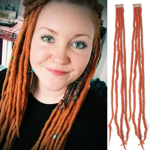 Clip trecce lana - 22", in