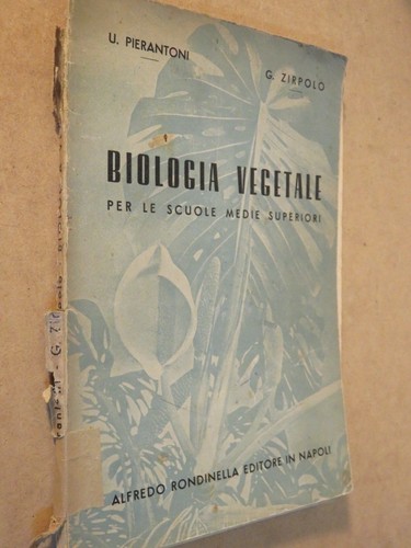 Biologia vegetale pierantoni - biologia,