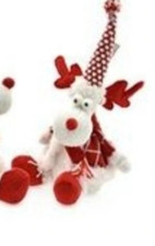 Renna Peluche rossa 27,5cm