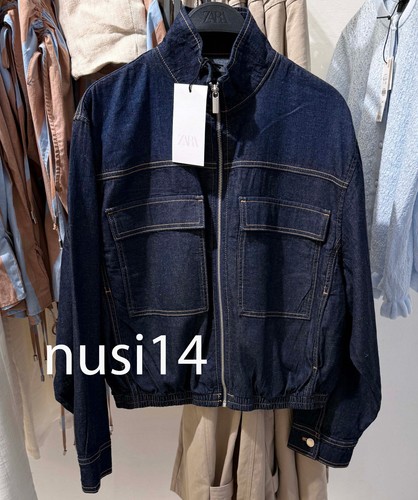 Zara giacca bomber denim collo - zara,
