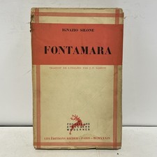 LITTERATURE Fontamara par Ignazio Silone 1934 Bel Ex ITALIE 