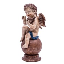 Vintage Figura Angelo Con Arpa