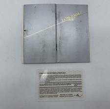 Certificato D’origine Non Compilato e Libretto Longines Anni 80’ Vintage Card