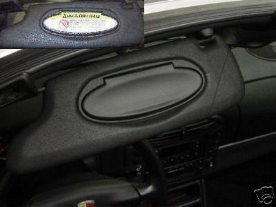 Porsche sun visor stickers - porsche,