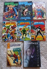 LOTTO SUPER EROI con saga GUERRE SEGRETE completa  SANDMAN  JL  RACCOLTA CORNO 