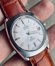 HEVER VINTAGE WATCH AUTOMATIC AS 1712/13 all stainless steel SWISS MADE 33,5mm