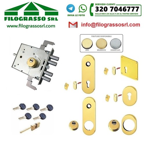 Kit serratura porta blindata - porta, a