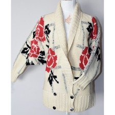 MAGLIONE LANA RICAMATOTg. M MAGLIA GOLFINO CARDIGAN