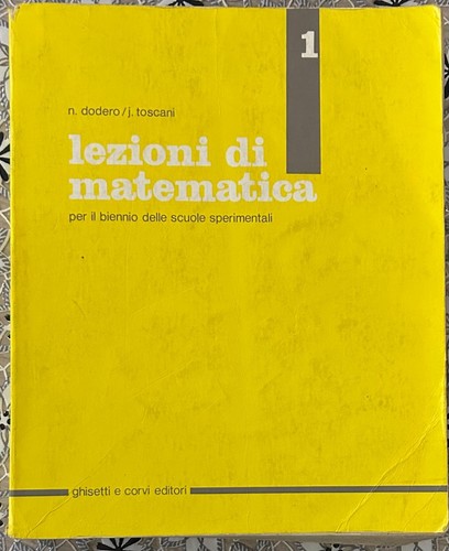 Lezioni matematica vol 1 - di,