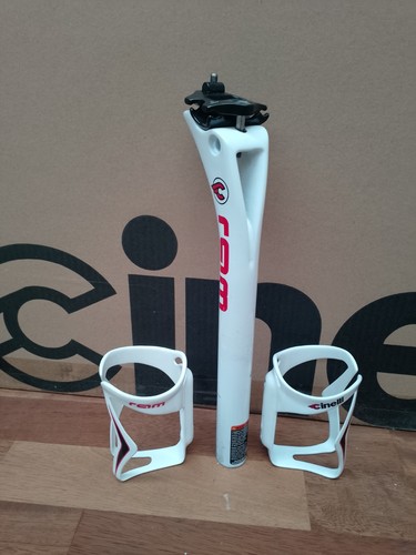 Cinelli ram white seatpost - white,