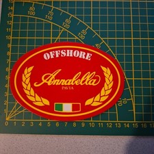 adesivo vintage STICKER kleber offshore Annabella pavia