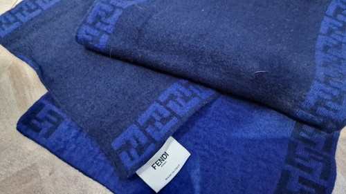 Sciarpa fendi lana blu - lana,