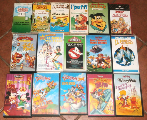 Cartoni animati lotto vhs - animati, 16