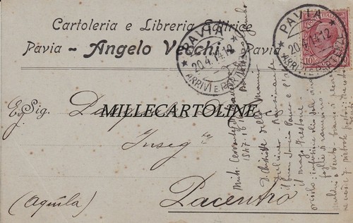 Pavia testatina cartoleria e - pavia:,