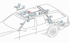 MERCEDES W124 CAVO TETTO